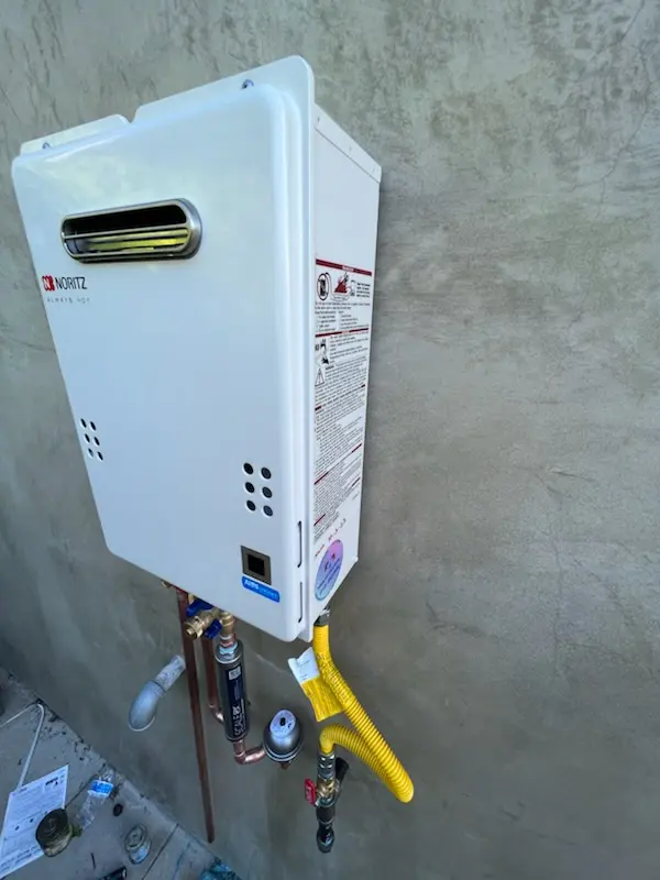 Tankless water heater installation for Riverside Rancho homes
